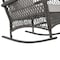 Manhattan Comfort Furttuo Steel Rattan Outdoor Rocking Chair with Cushions in Grey OD-CV017-GY - alternate 8